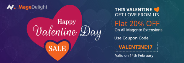 Valentine’s Day Sale: 20% Off on Magento Extensions