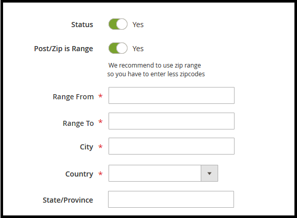 Create Unlimited Postcode Rules