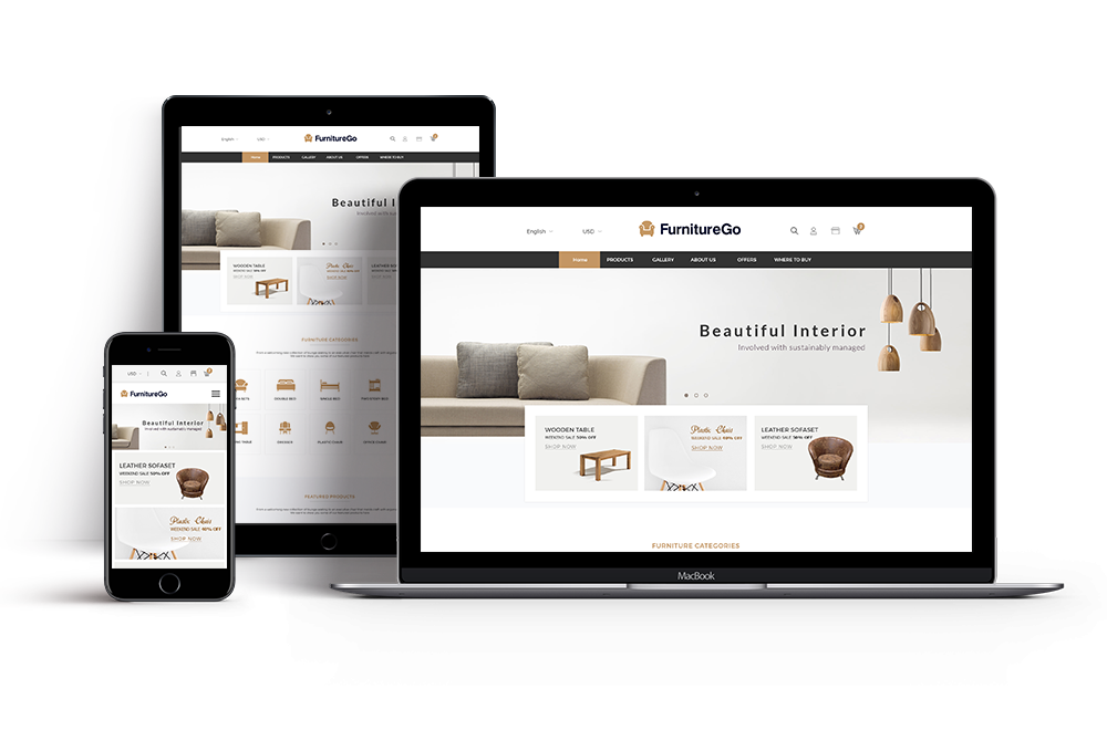 Responsive Magento 2 Furniture Themes