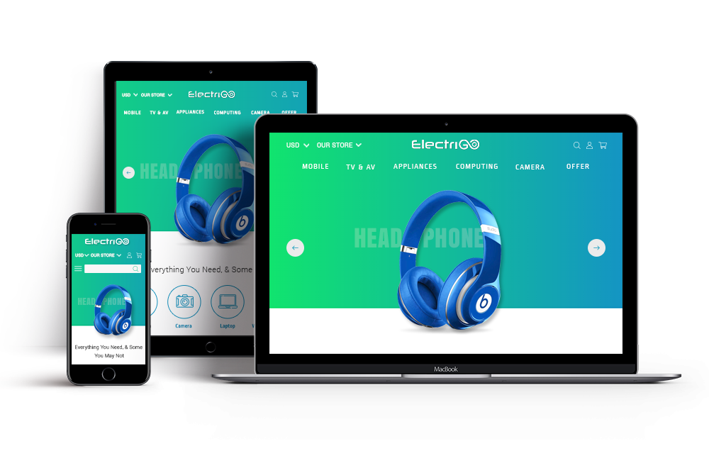 Electrigo Premium Magento 2 Responsive design