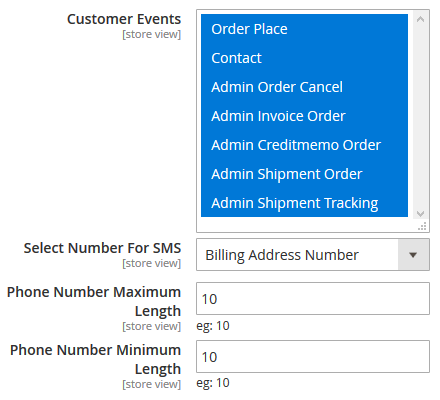 Customer Receives SMS via SMS Notification Extension