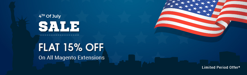 4th of July Sale: FLAT 15% OFF on Extensions