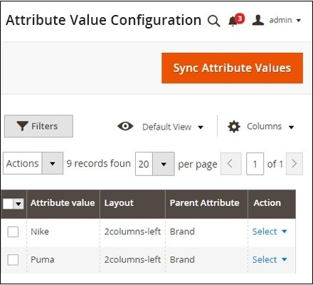 Brand Attribute Value Sync