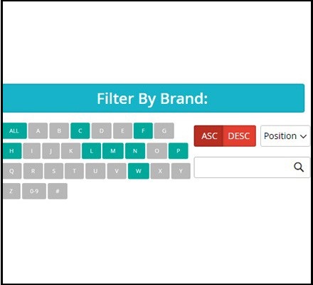 Sort Product by Brand