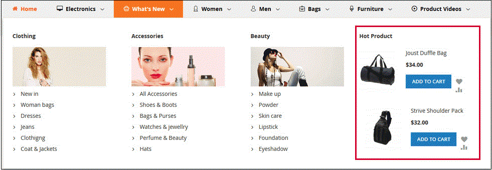 Create dynamic menu in Magento