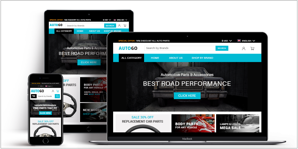 Build Automobile eCommerce Store