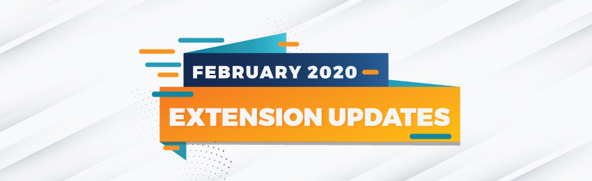 February News: New Extensions & Upgrades