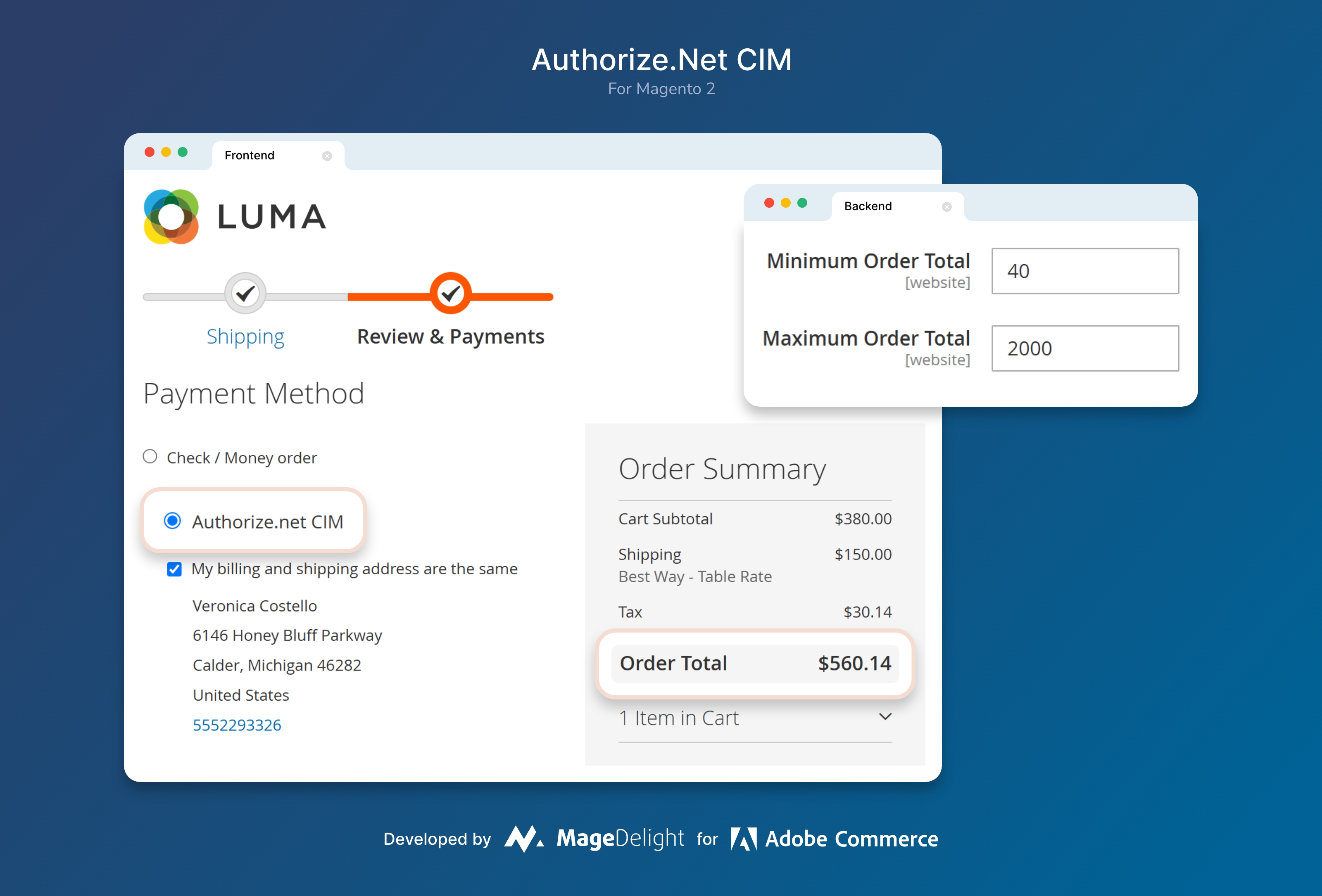 Set Minimum and Maximum Order Total Limits