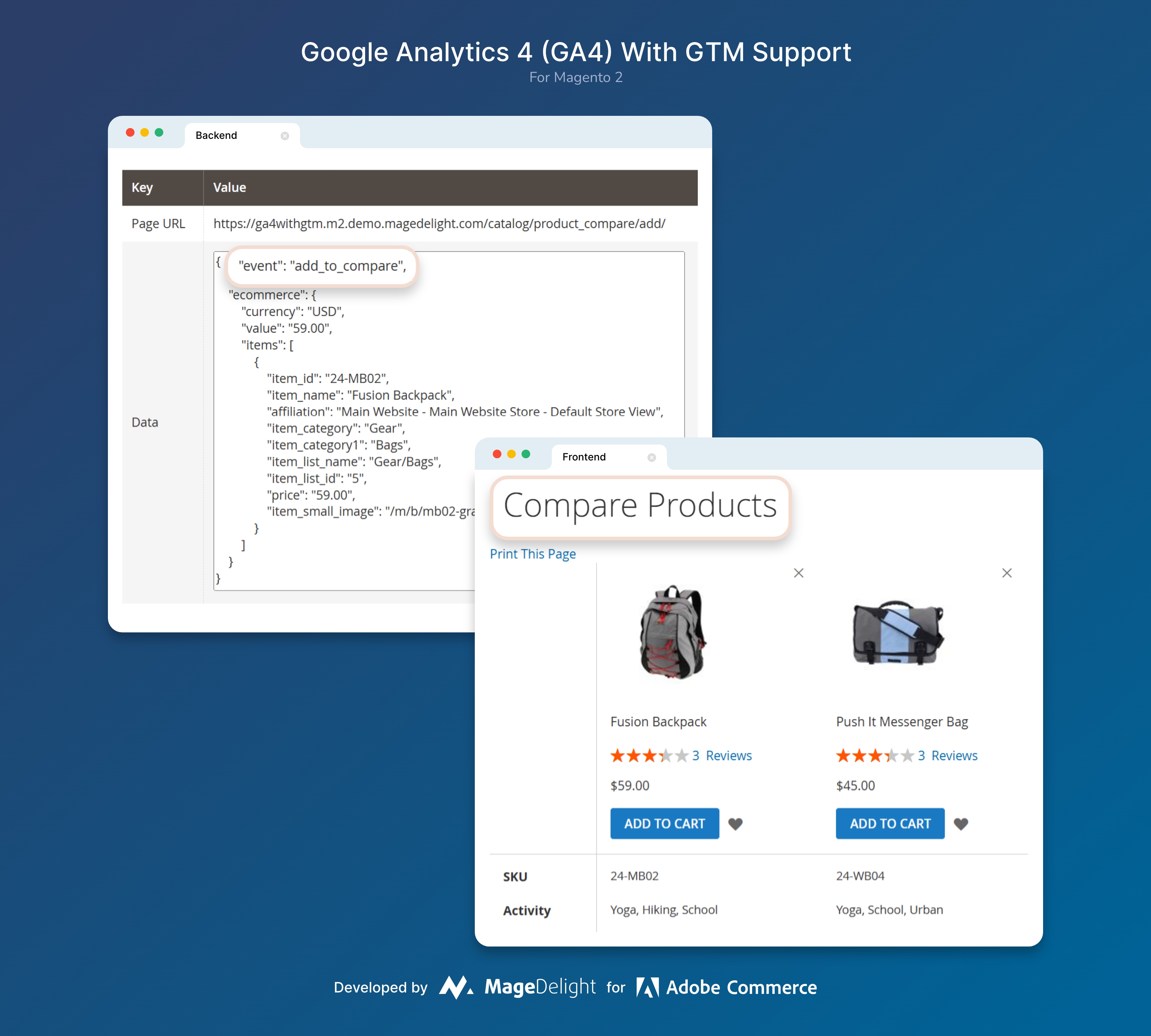 Product Compare Tracking