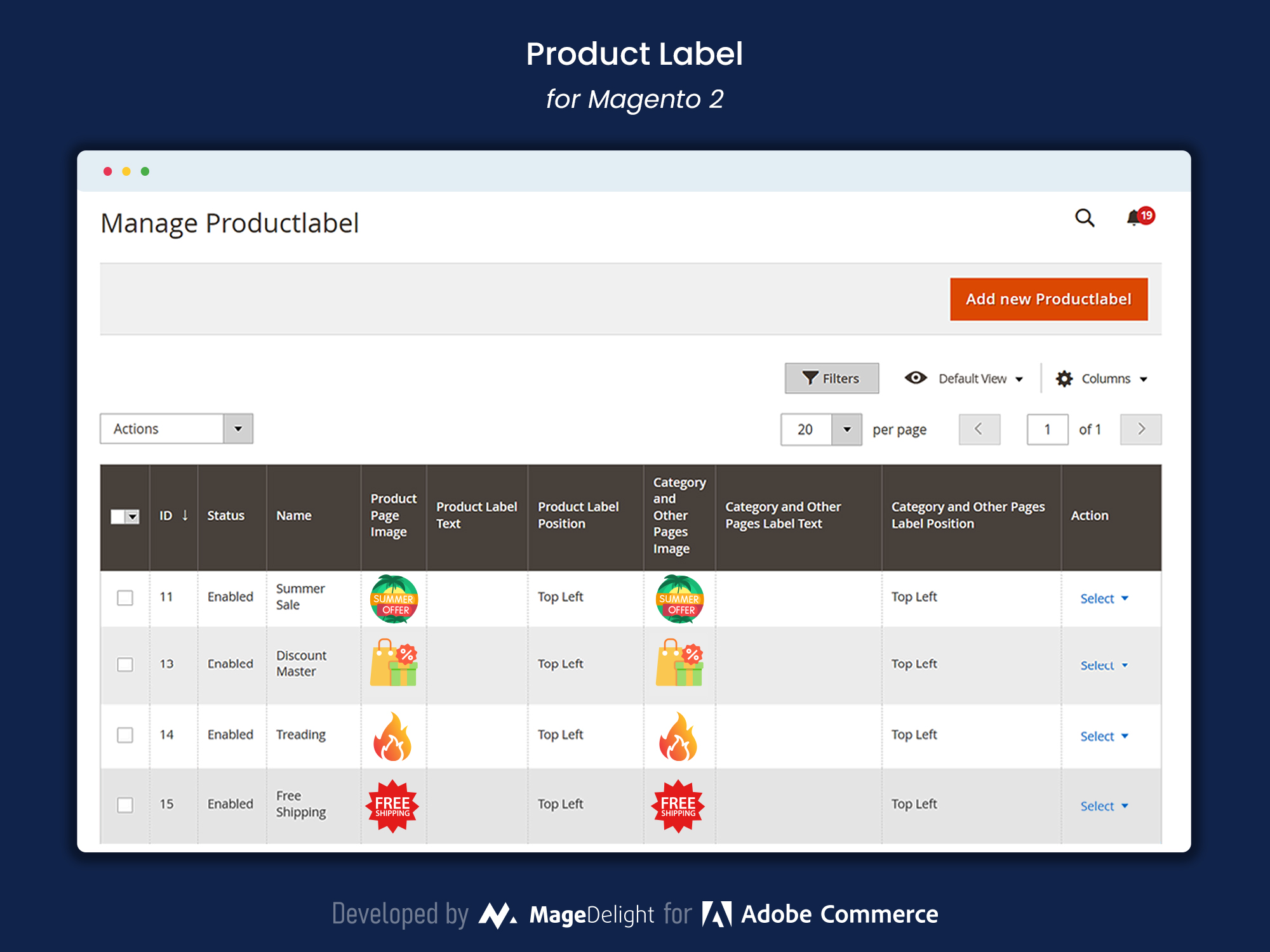 Efficient Label Management from the Grid