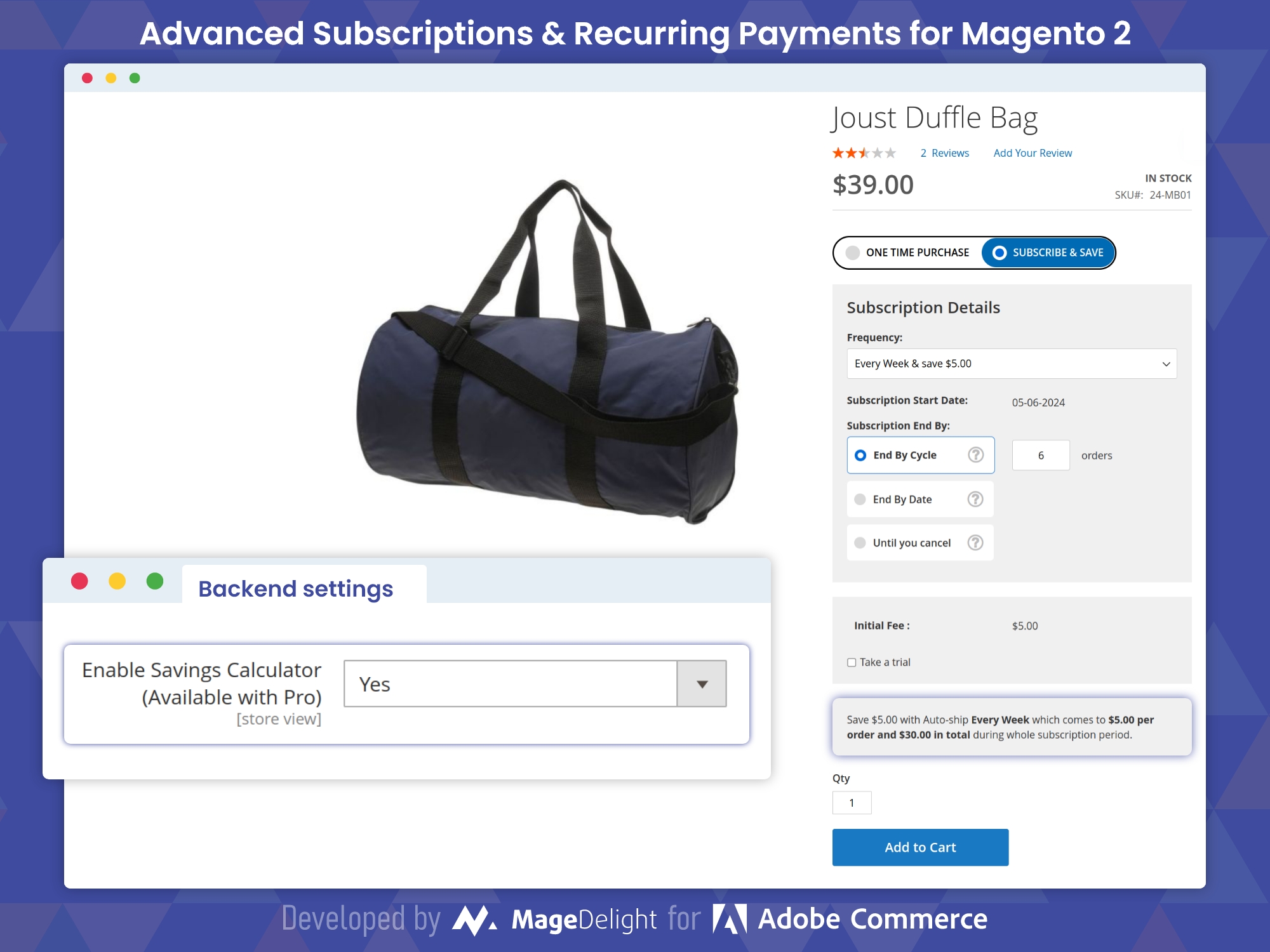 Transparent Savings Calculator