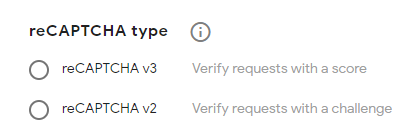 Recaptcha Types