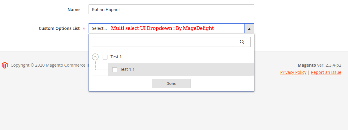 Multi-select UI Dropdown in UI Form in Magento 2