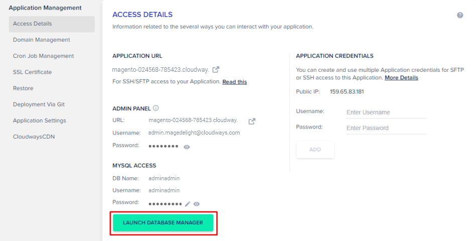 Application Management