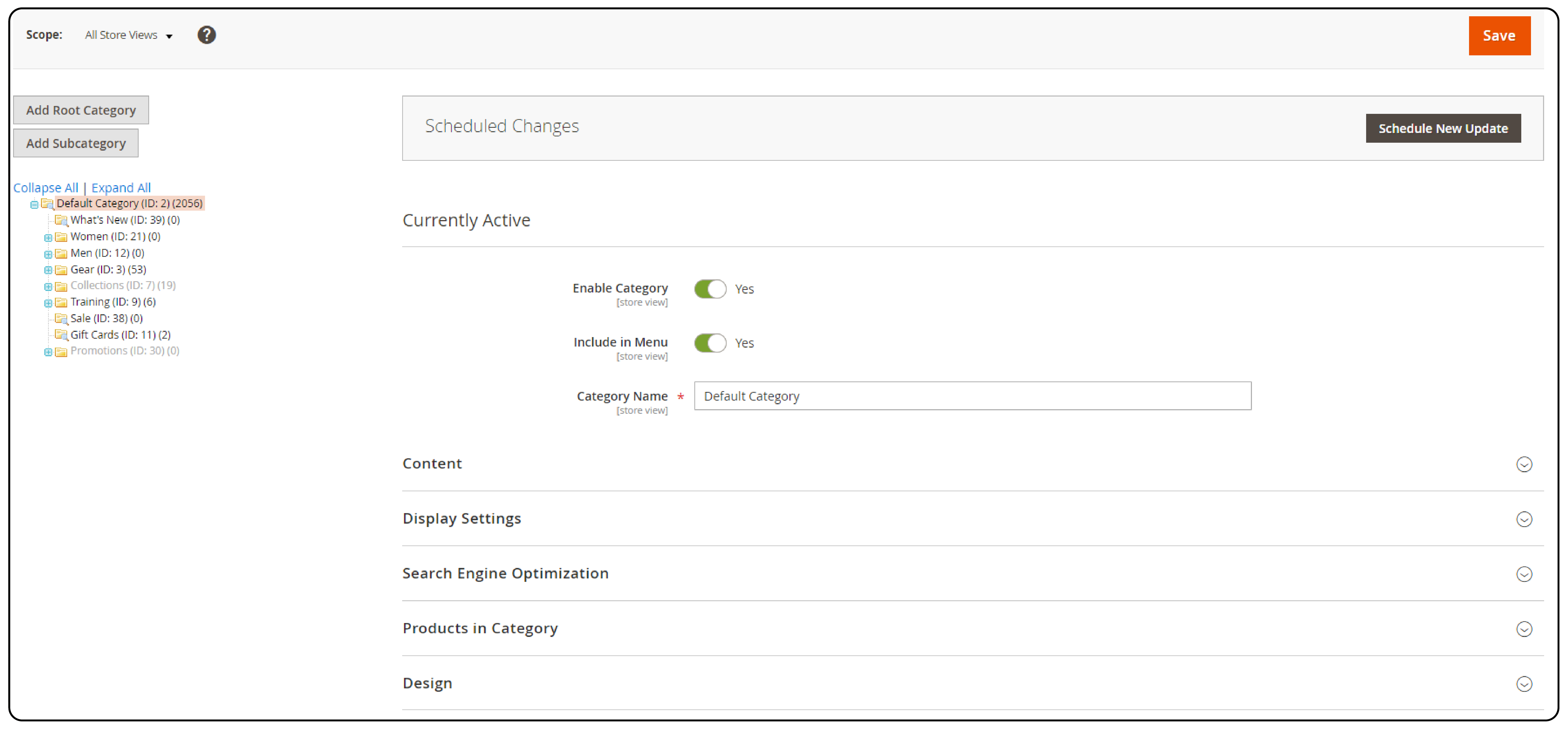 Category in Magento 2 Admin