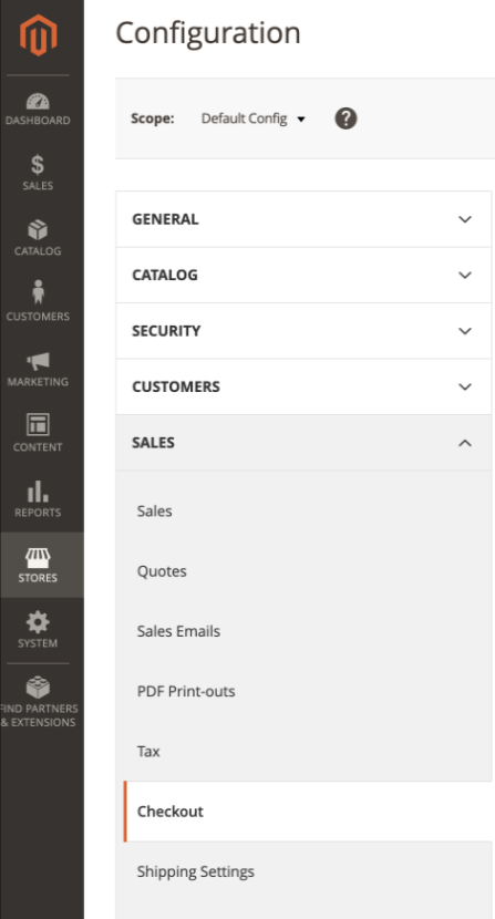 Configure Checkout Magento 2