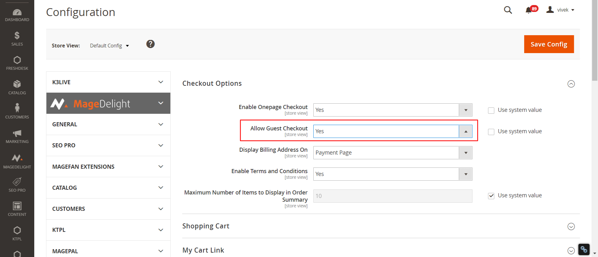 Enable Disable Guest Checkout Magento 2