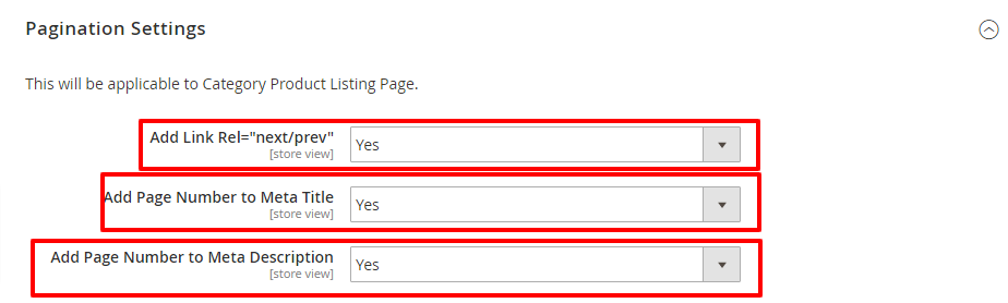 Magento 2 Pagination Settings