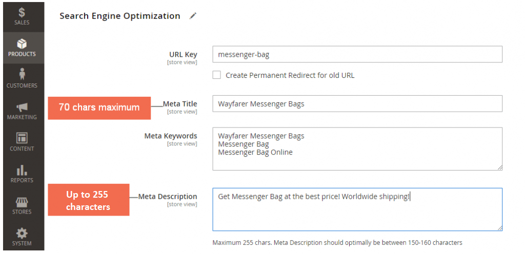 Magento 2 SEO Settings