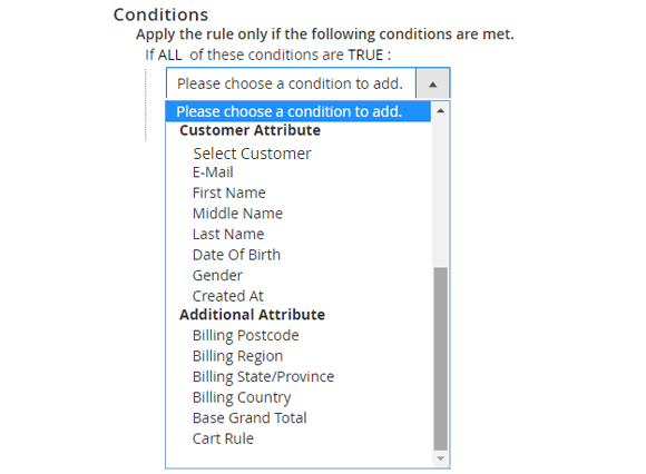 Shipping Restriction Condition Magento