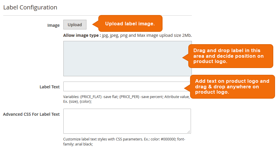 Magento 2 Sale Label Configuration