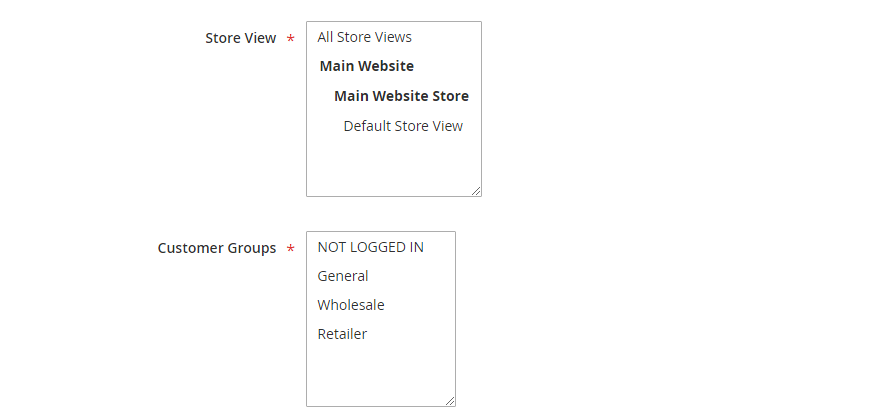 Store View Customer Magento 2