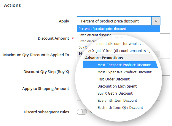 Buy x Get Y Rule Magento 2