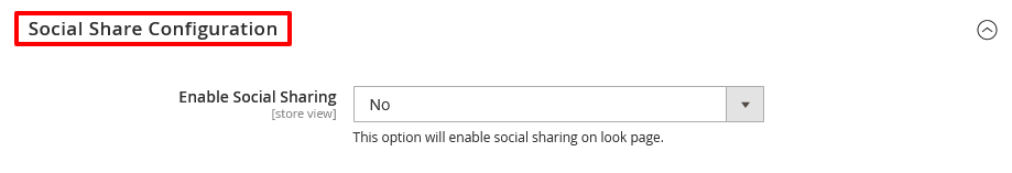 Social Share Configurations