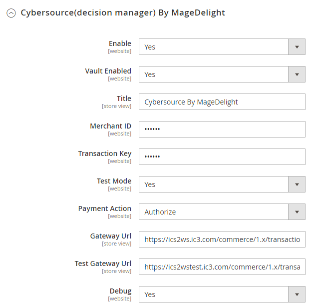 MageDelight Cyber Decision Manager Configurations