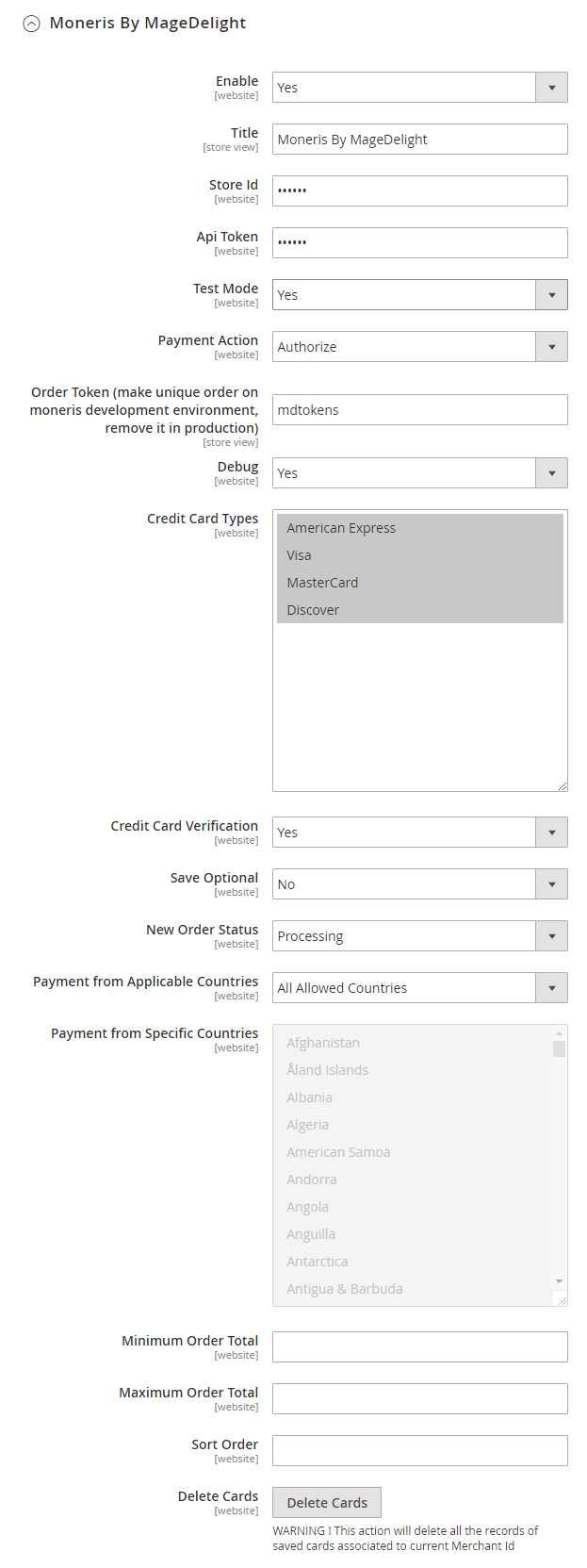 Backend Configuration