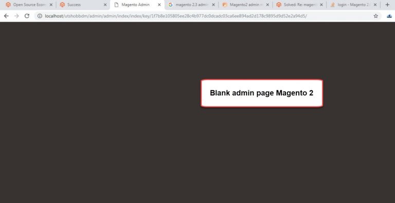 Fix Blank Admin Page Issue Magento 2