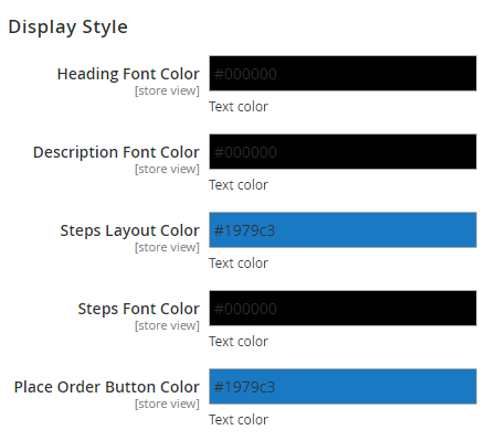 Customizable Design of Checkout Page