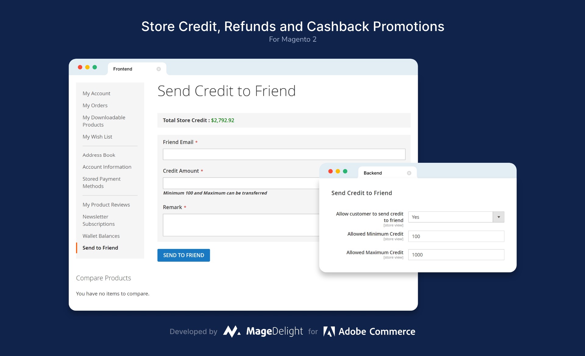 Send Store Credit as a Gift to a Friend