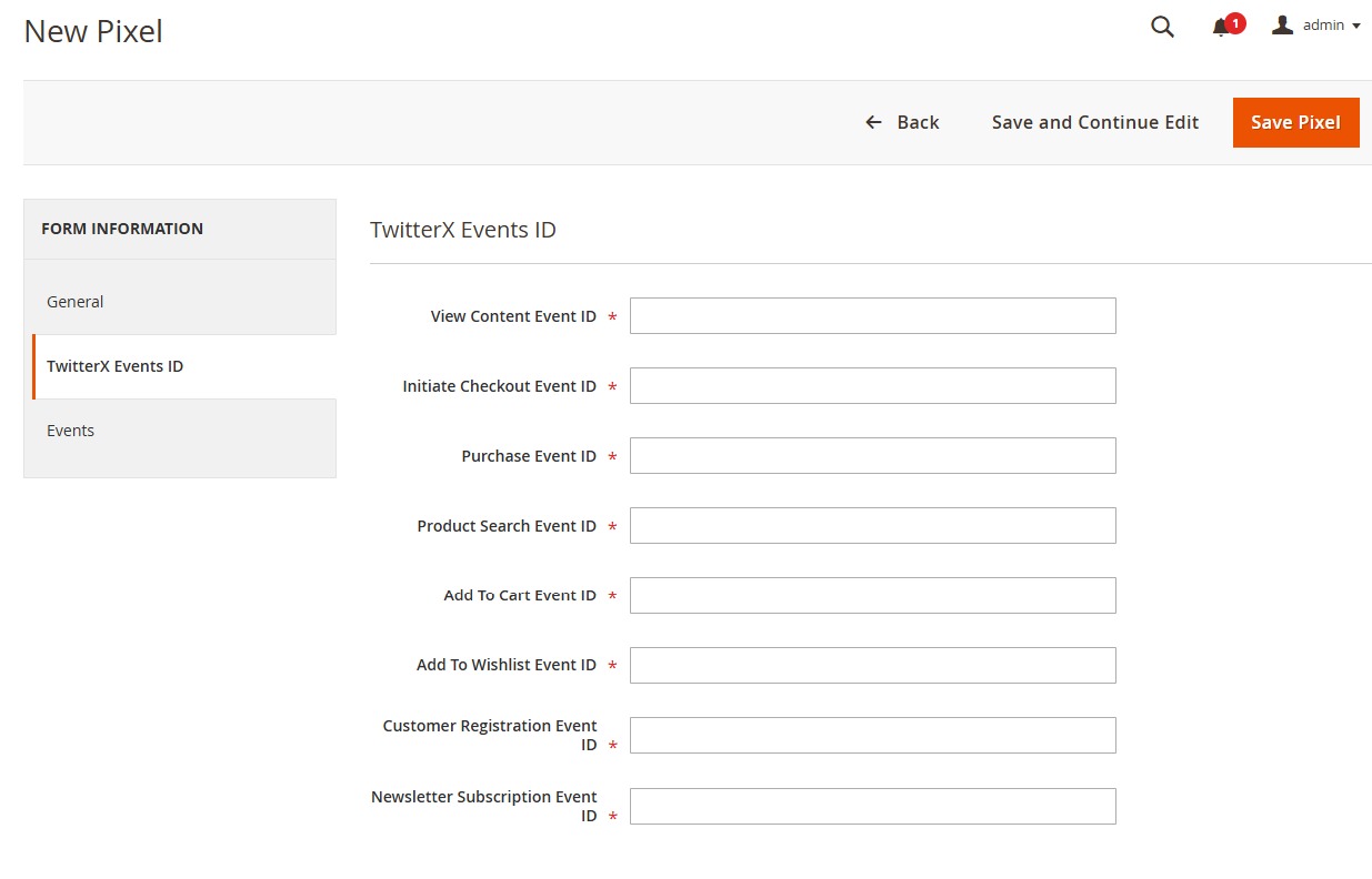 Configure Twitter X Events Tracking